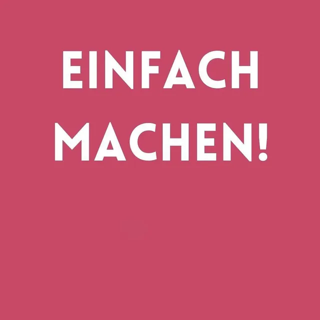 Cover: #01 Einfach machen